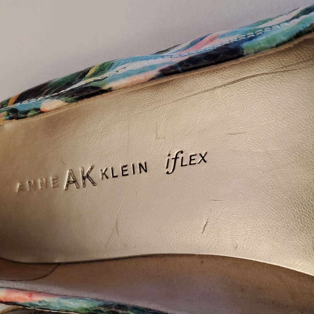 Anne Klein Iflex Stefana Tropical Hawaiian Print Jute Loafers Flats, Size 8.5 M - Picture 10 of 11